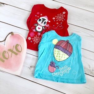 Two Graphic Long Sleeves Tee